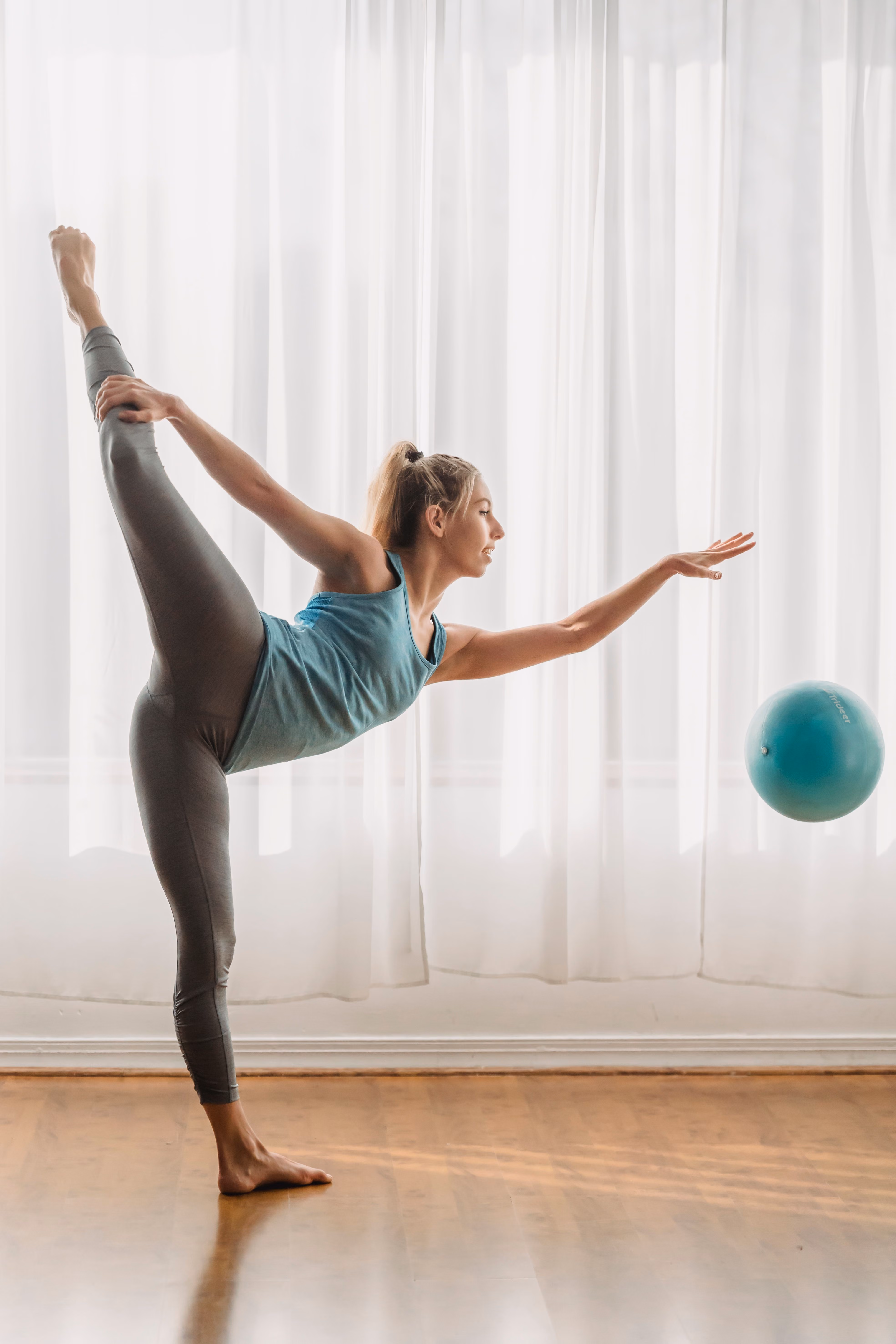 Person working out stock image