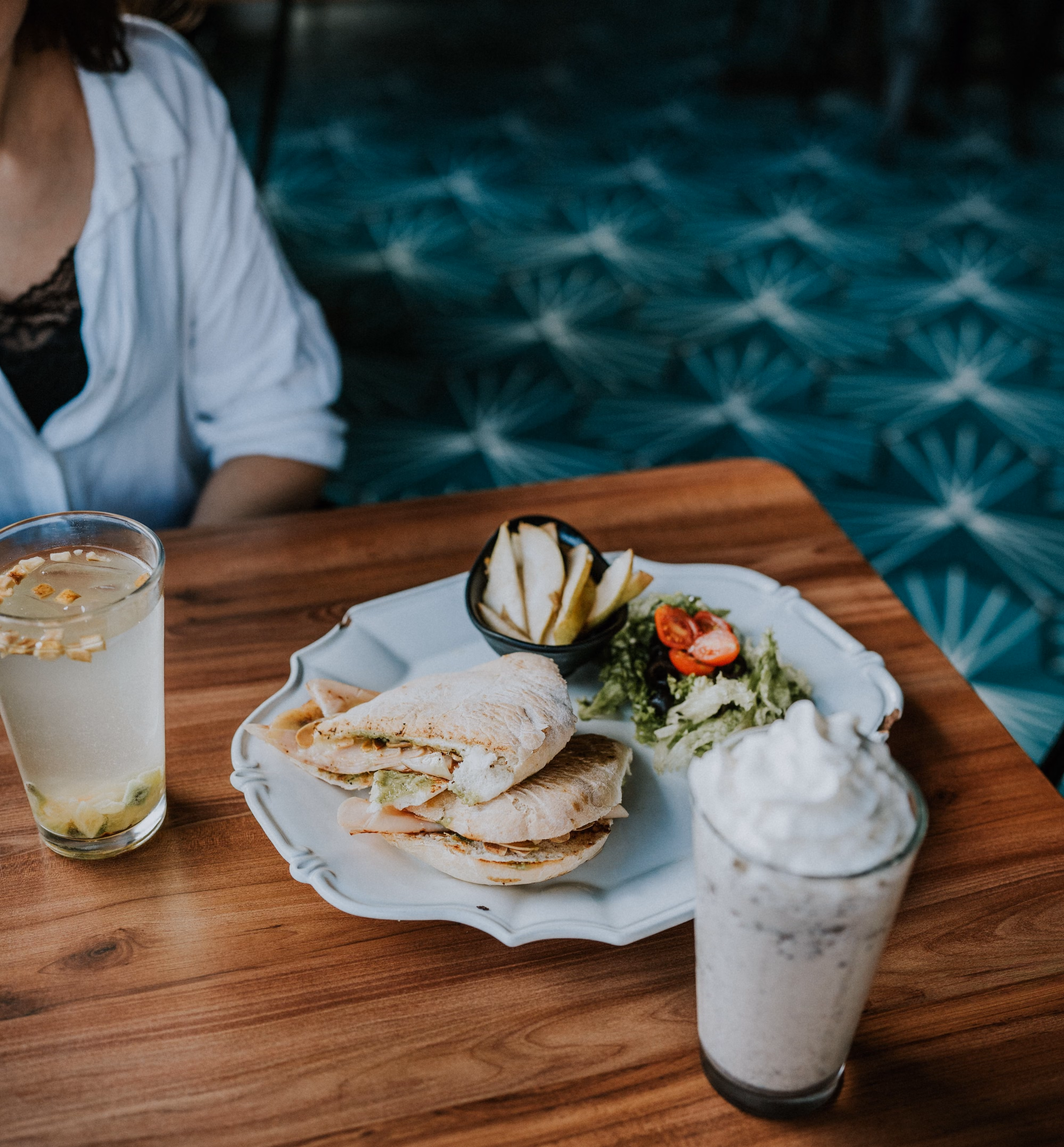 Food on table stock photo
