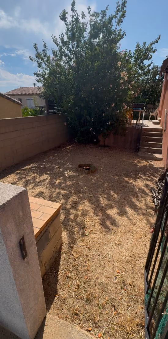 Remise en état d'un petit jardin après intervention à Murviel-les-Béziers