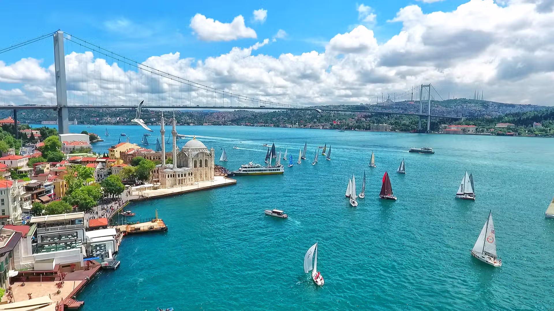 The Bosphorus strait in Istanbul