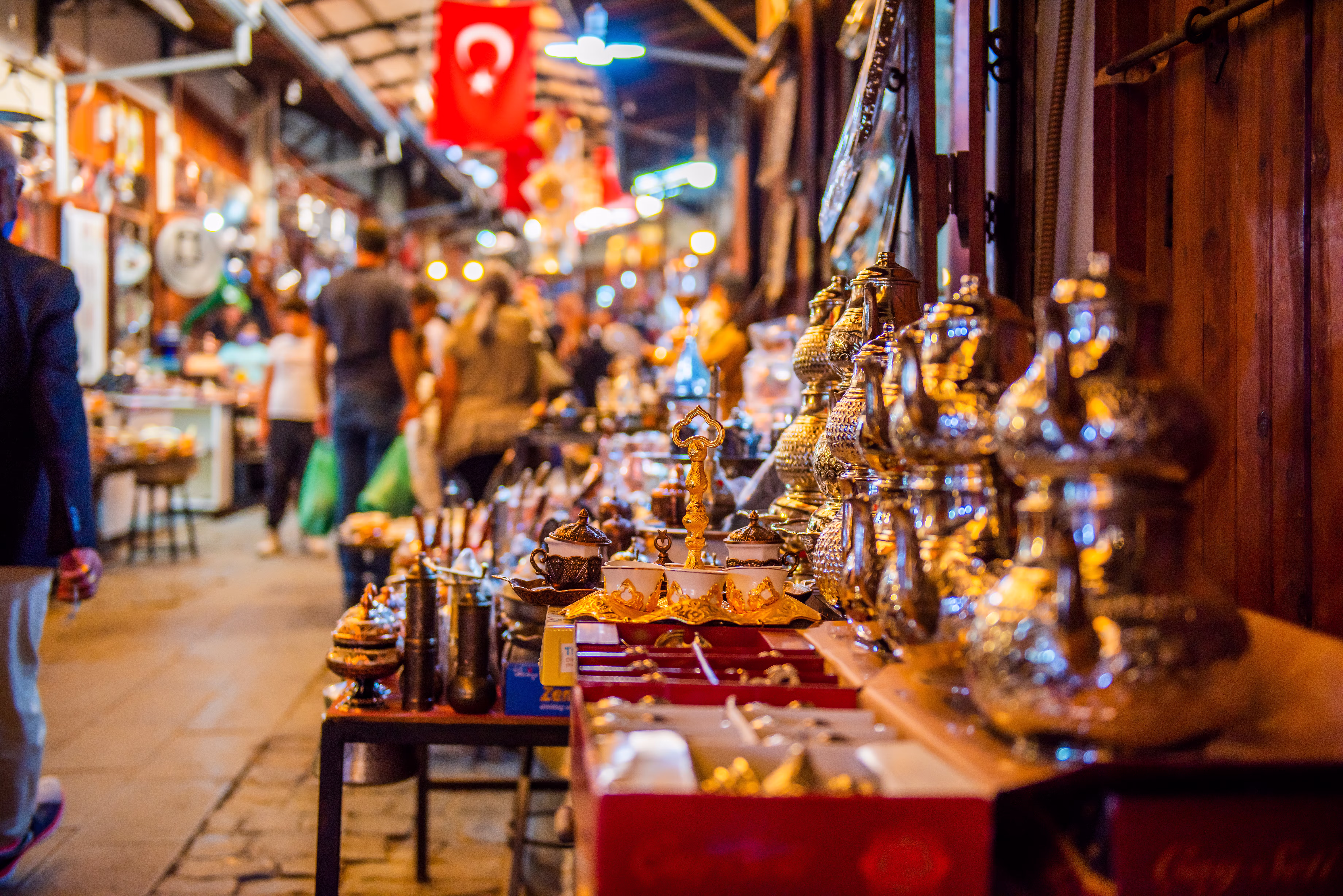 The copper bazaar in the old town of Gaziantep