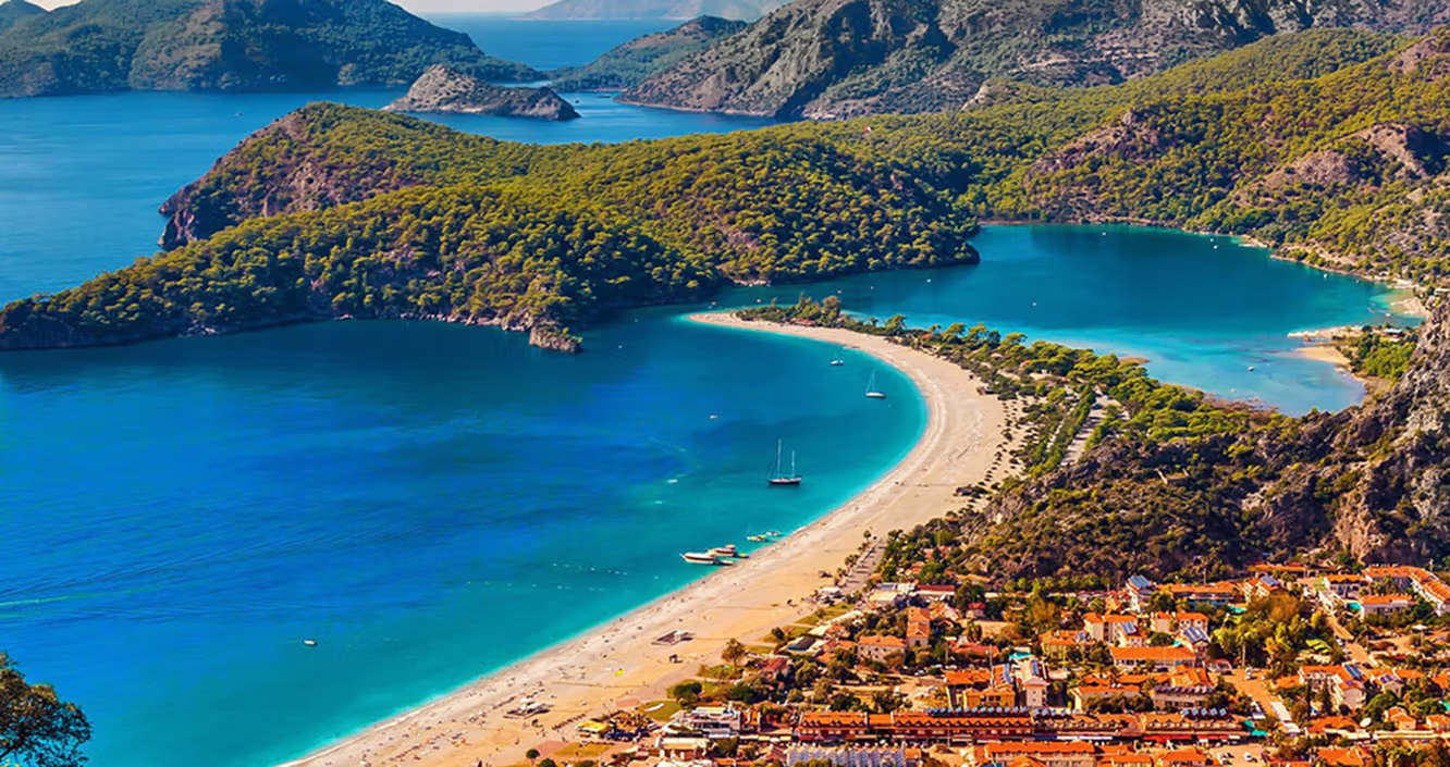 Fethiye town and harbour on the Turquoise Coast