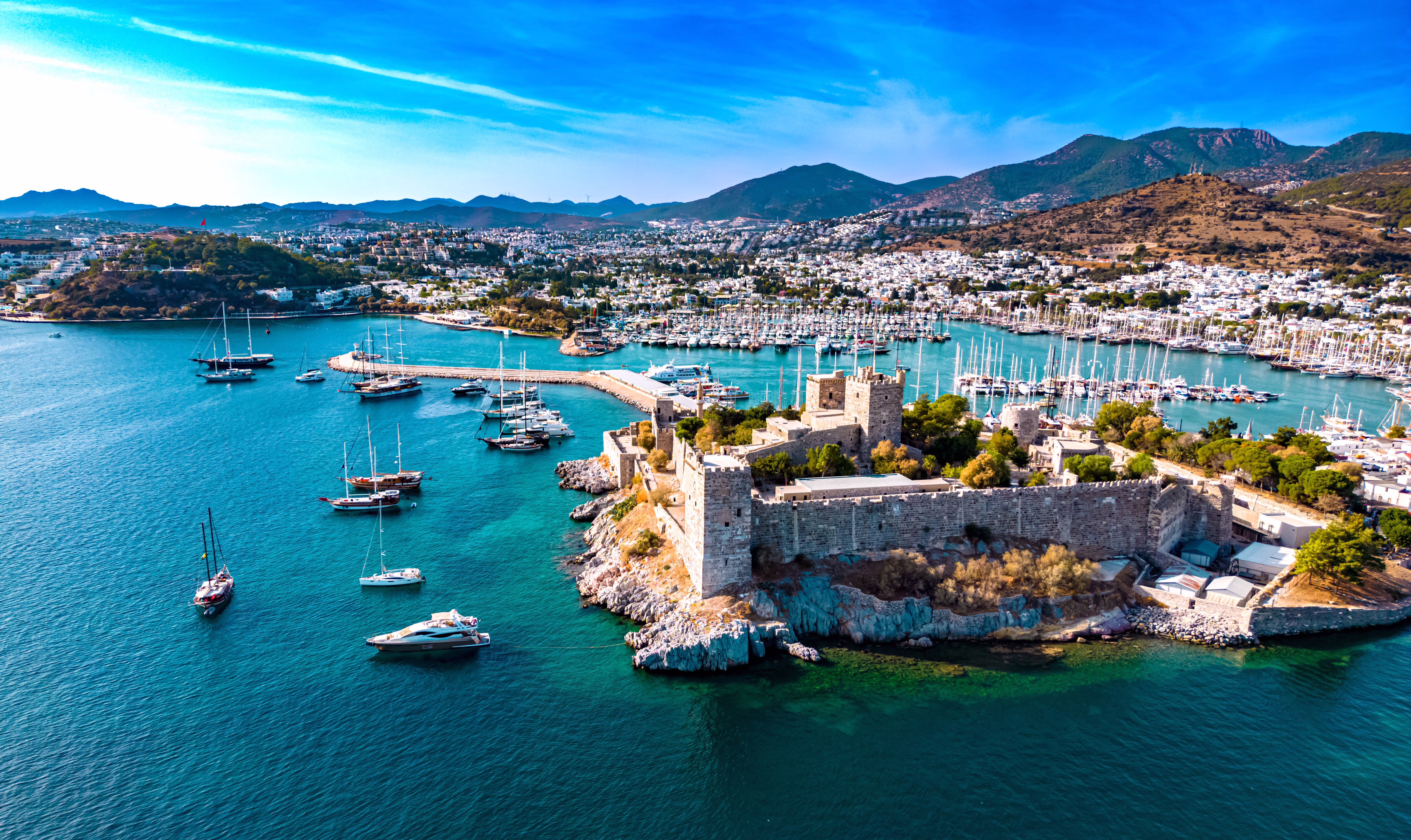 Ruins of ancient Halicarnassus in Bodrum