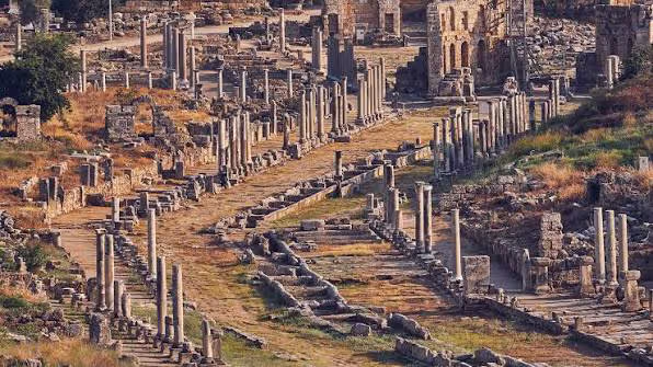 Ruins of the ancient city of Perge near Antalya