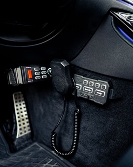 Siren and emergency lighting controller hardwired under the dash