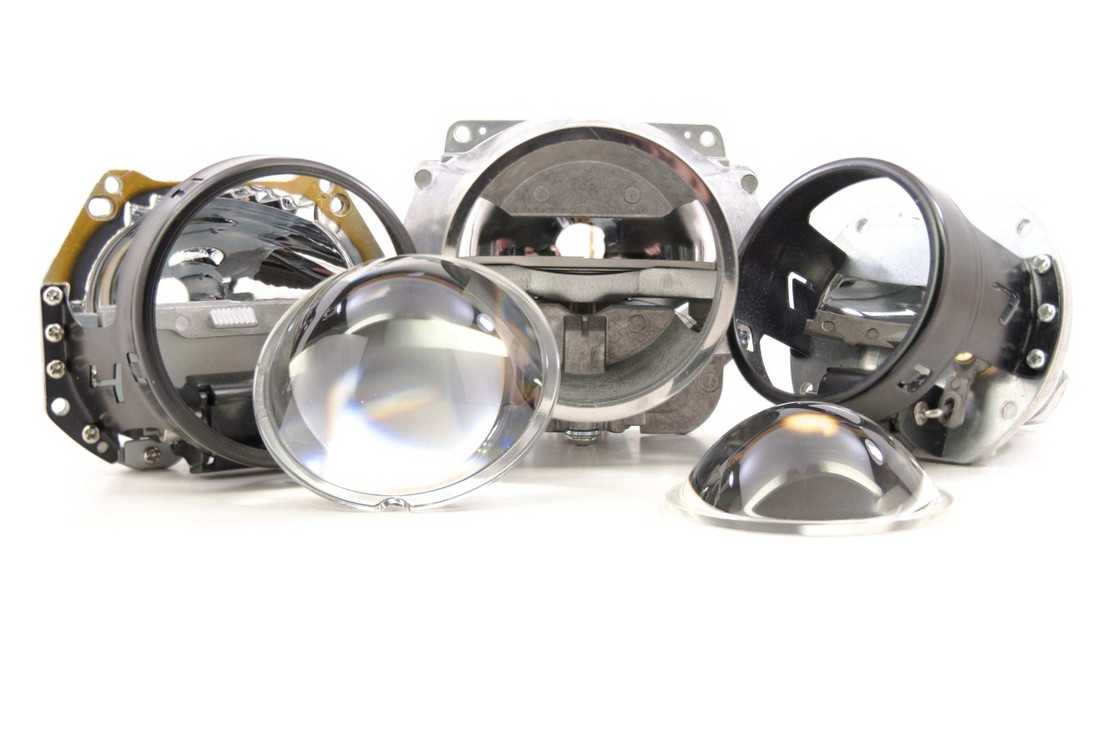 Clear projector lens upgrade compared to a stock fresnel lens