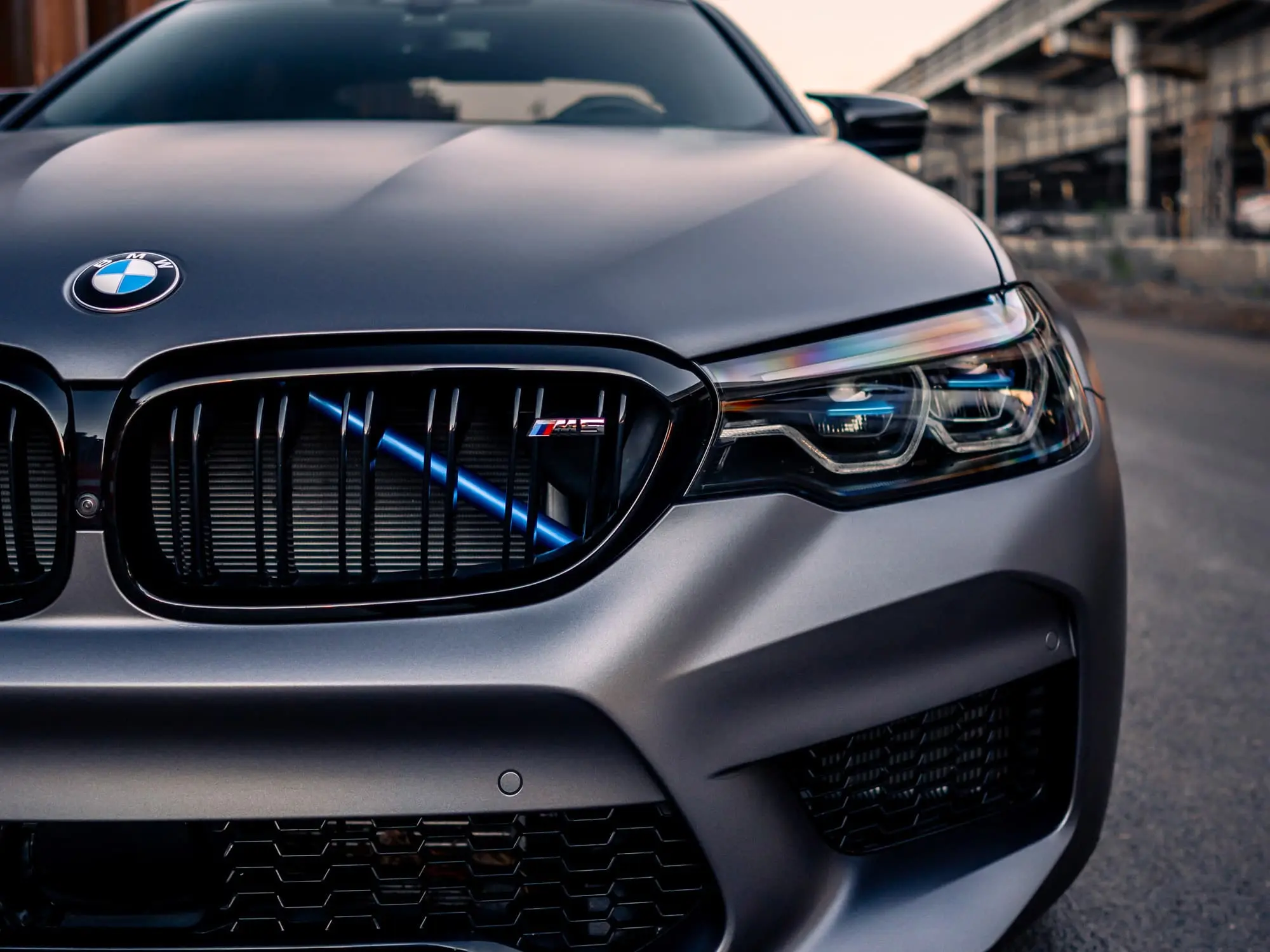 Custom headlight build on a car at ONEighty