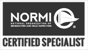 NORMI Certified Specialist logo for National Organization of Remediators and Mold Inspectors.