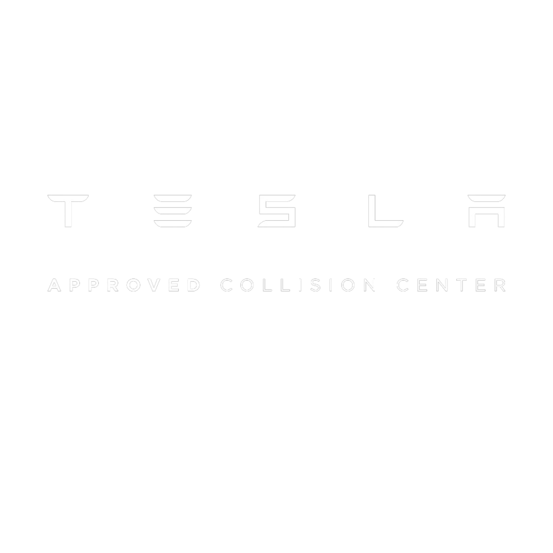 Tesla approved collision center logo