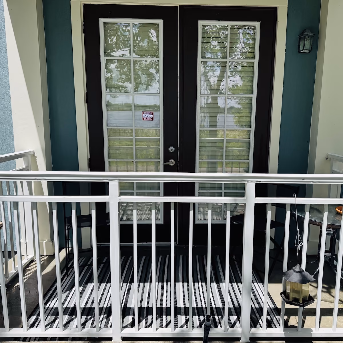 Professional deck pressure washing by First Responders Land Care restoring wood decking in Orlando, Florida