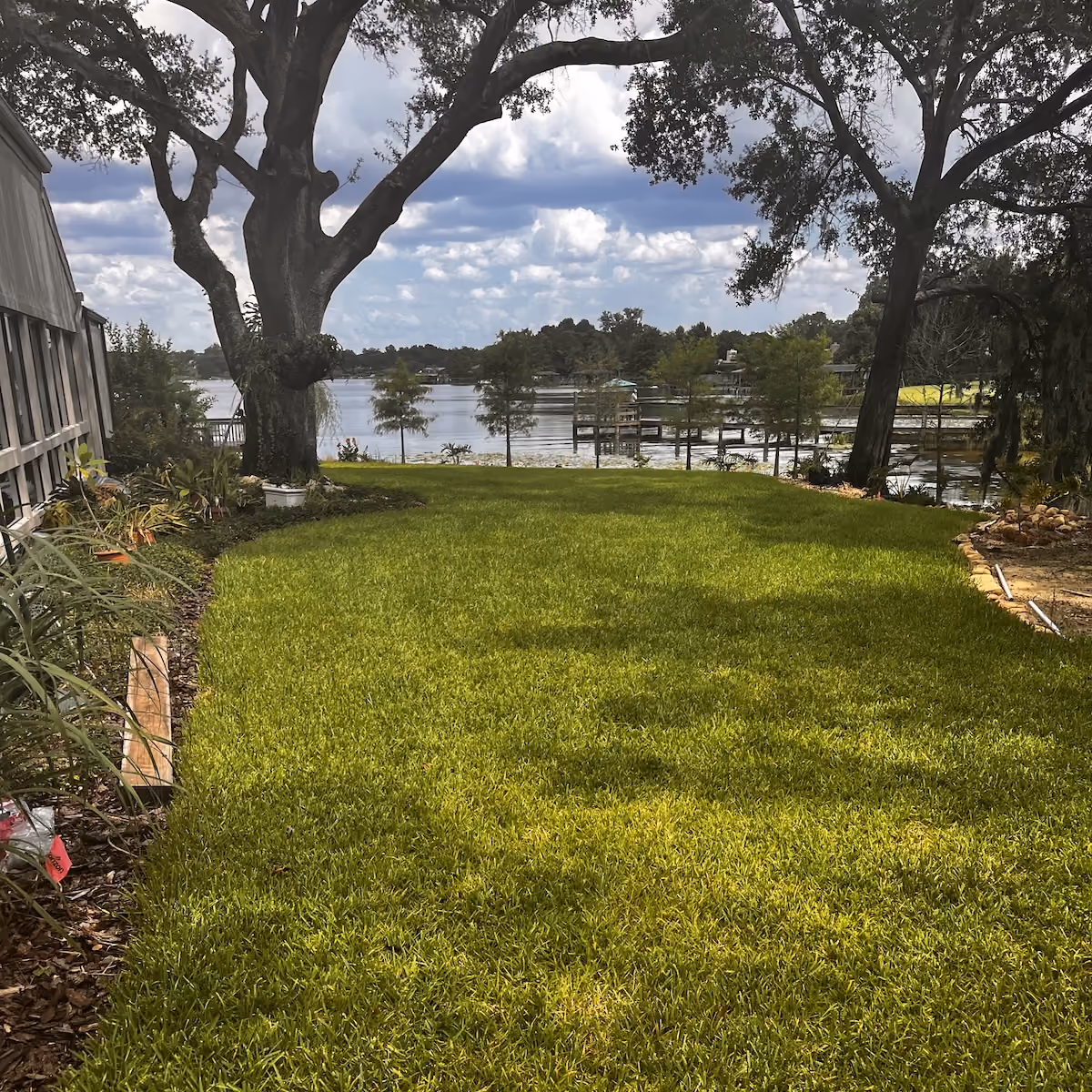 clean residential lawn maintained by First Responders Land Care