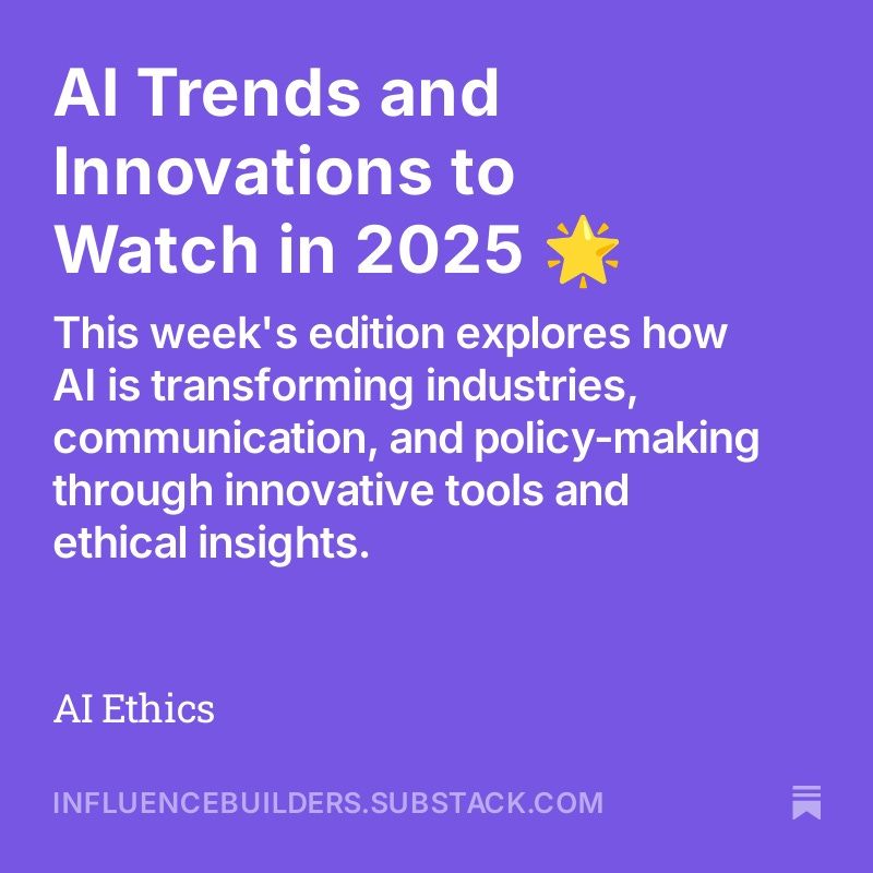 AI for Influence newsletter | Substack