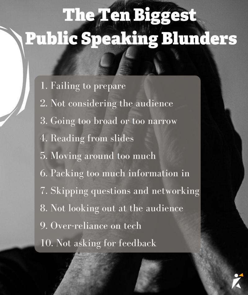 SpeakerHub 's 10 public speaking tips and blunders