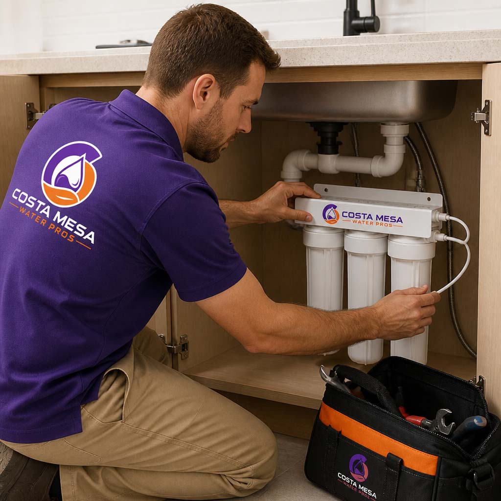 Under-sink drinking water filters in Costa Mesa