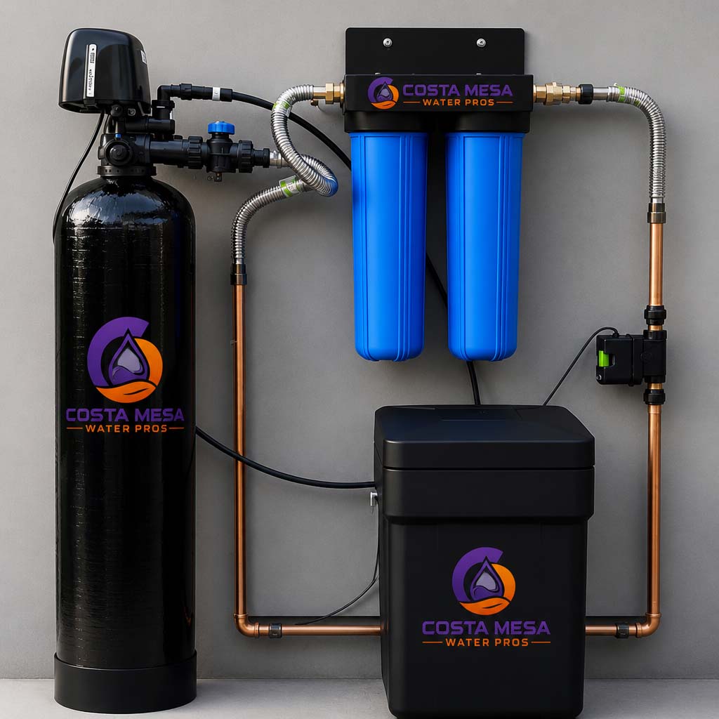 Water softener installation in Costa Mesa