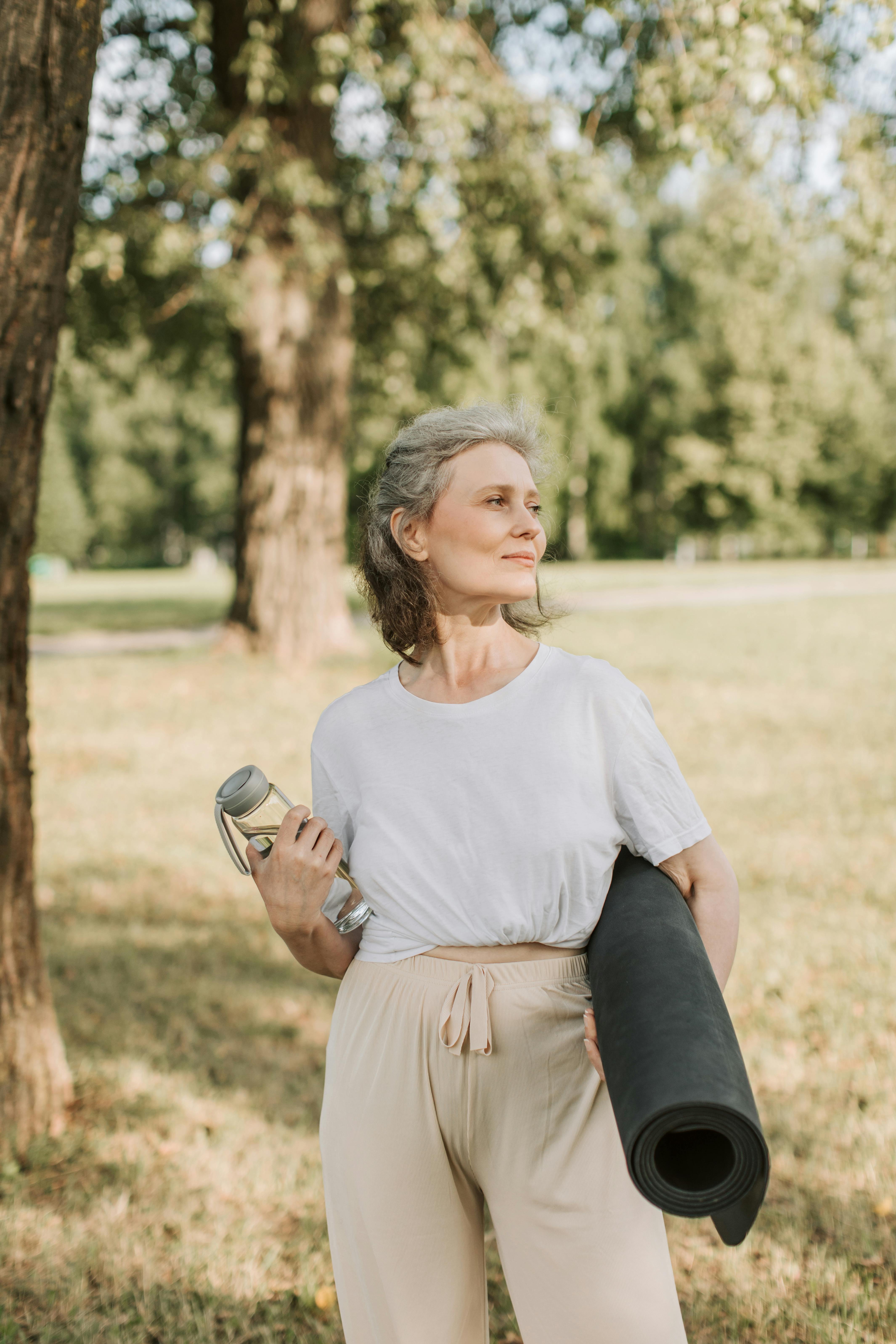 Woman Doing Yoga Stock Image