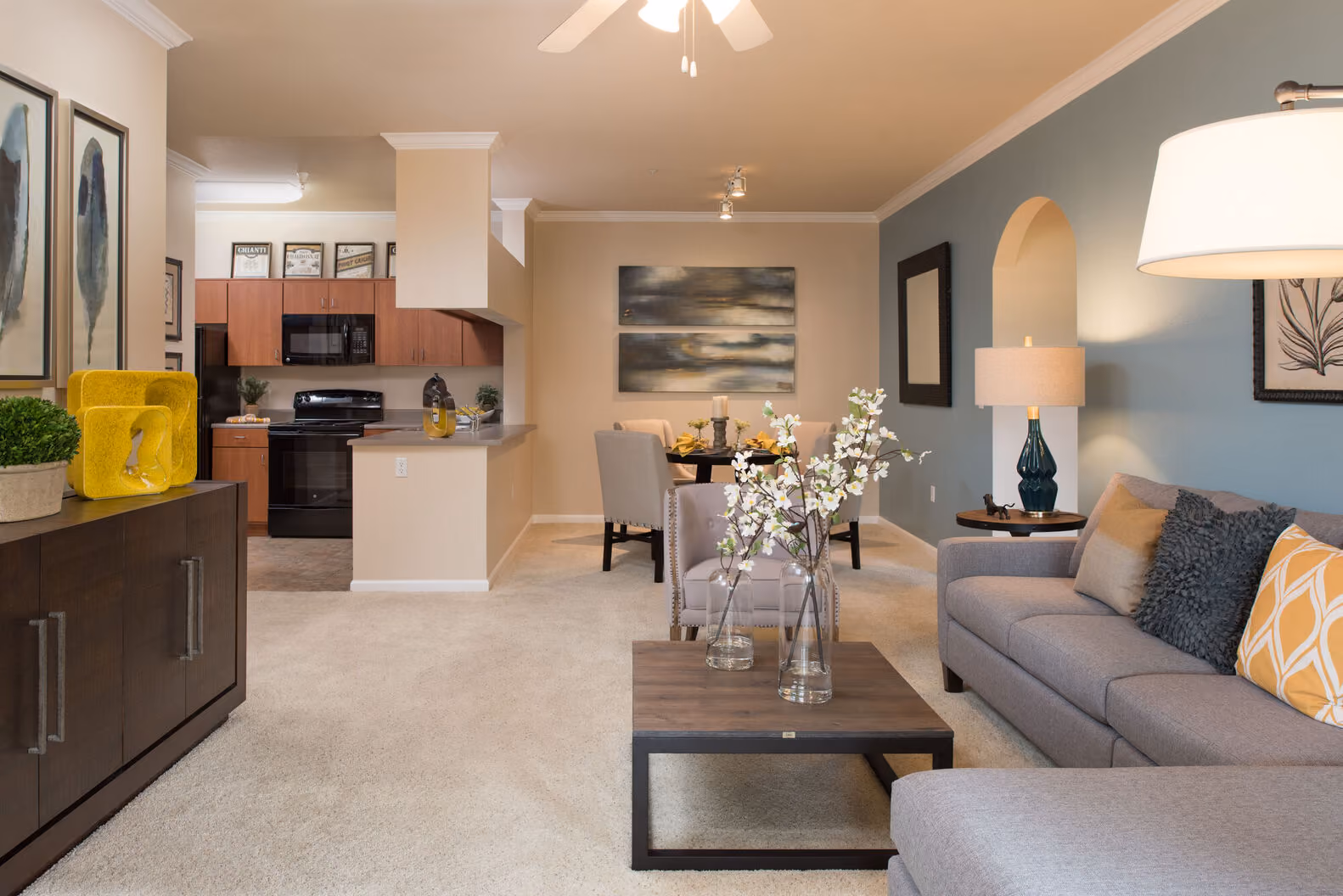 Furnished living room