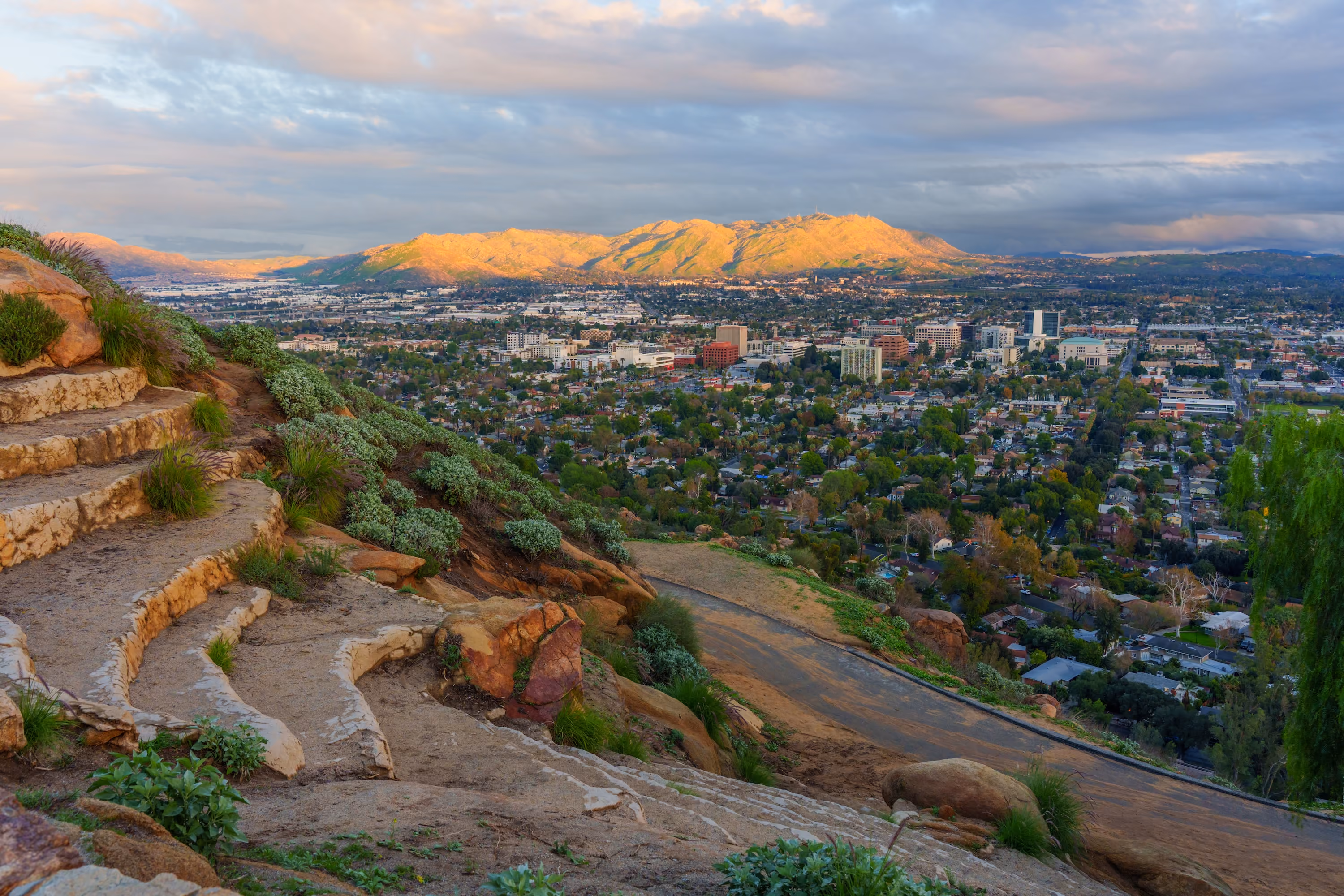 Aerial view of Riverside, CA