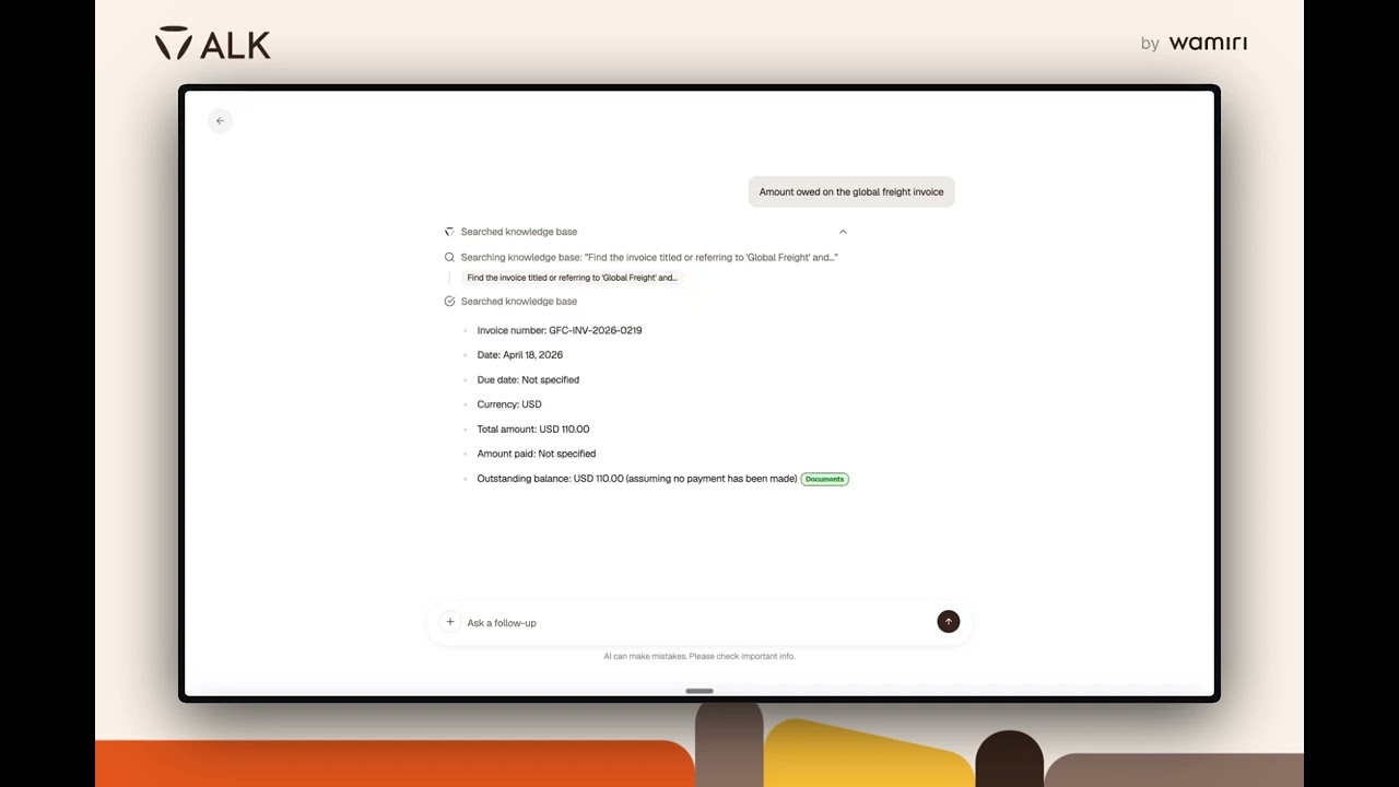 Video thumbnail: asking ALK Chat questions about uploaded documents