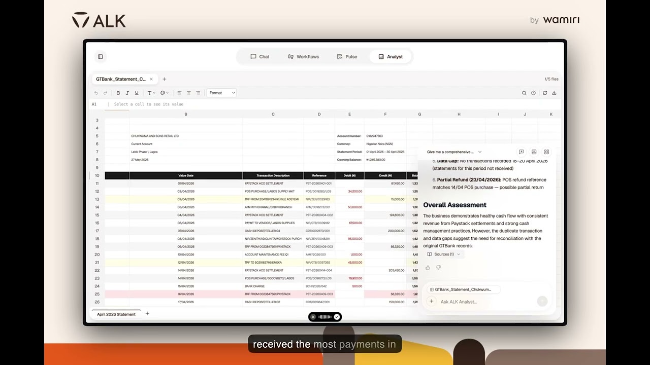 Video thumbnail: analysing pasted transaction data in ALK Analyst