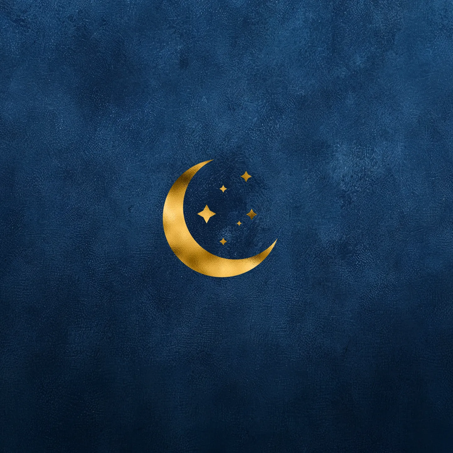 Gold Threads of Fate lore symbol of a crescent moon and stars on a deep blue background