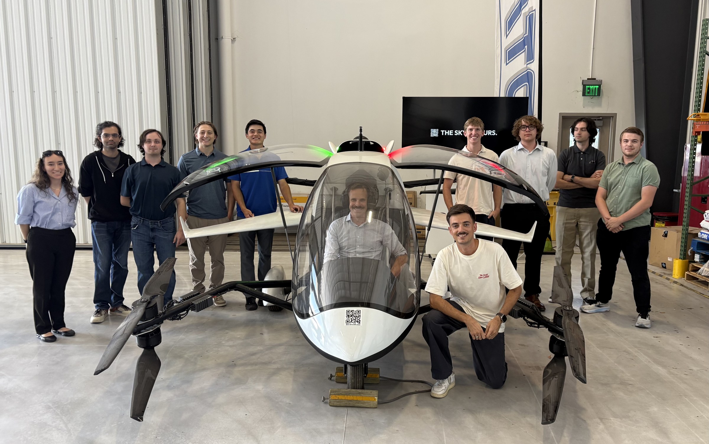 Embry-Riddle students with the JP1 at Scottsdale, Arizona
