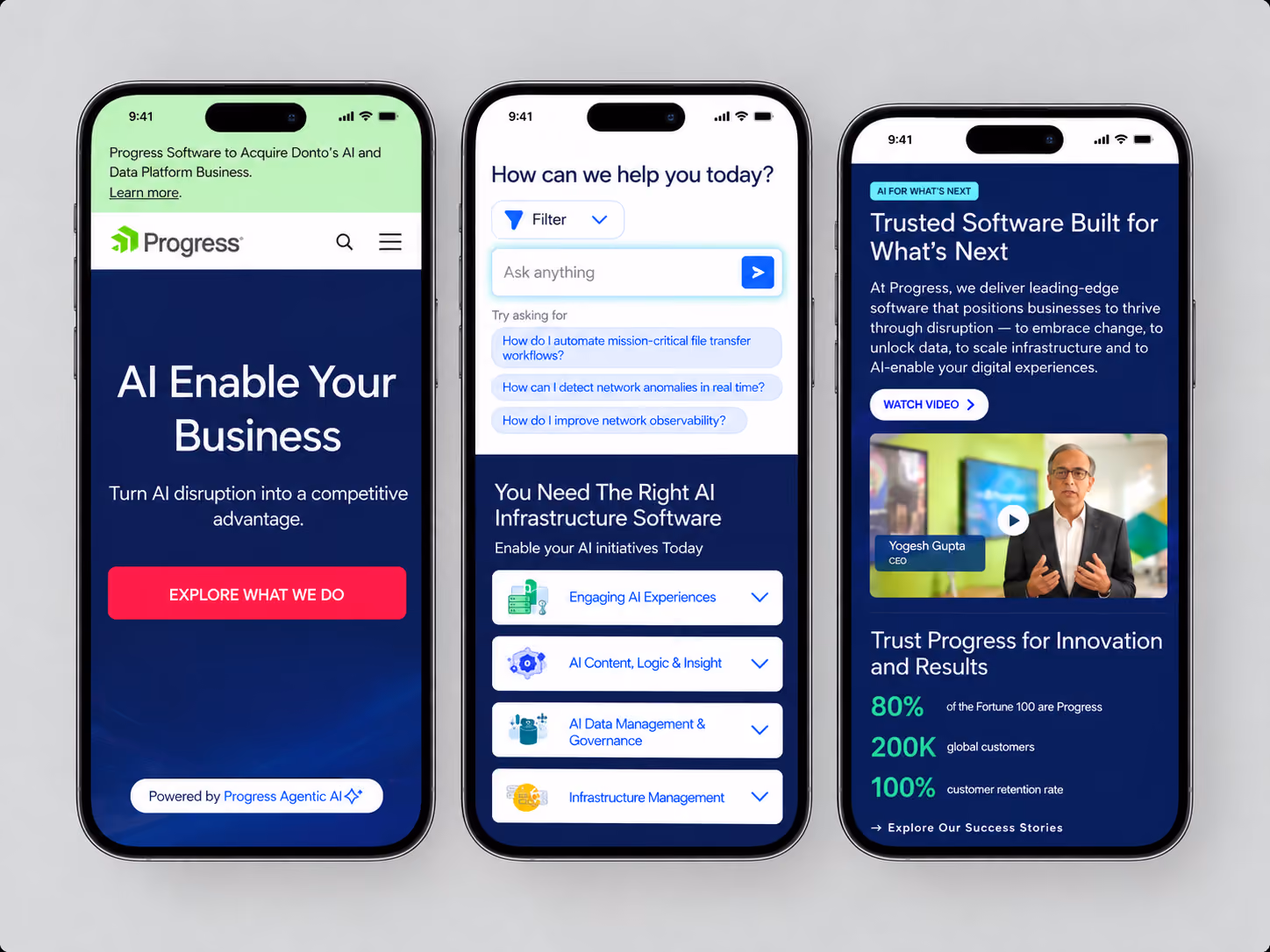 Progress Software Enterprise Website