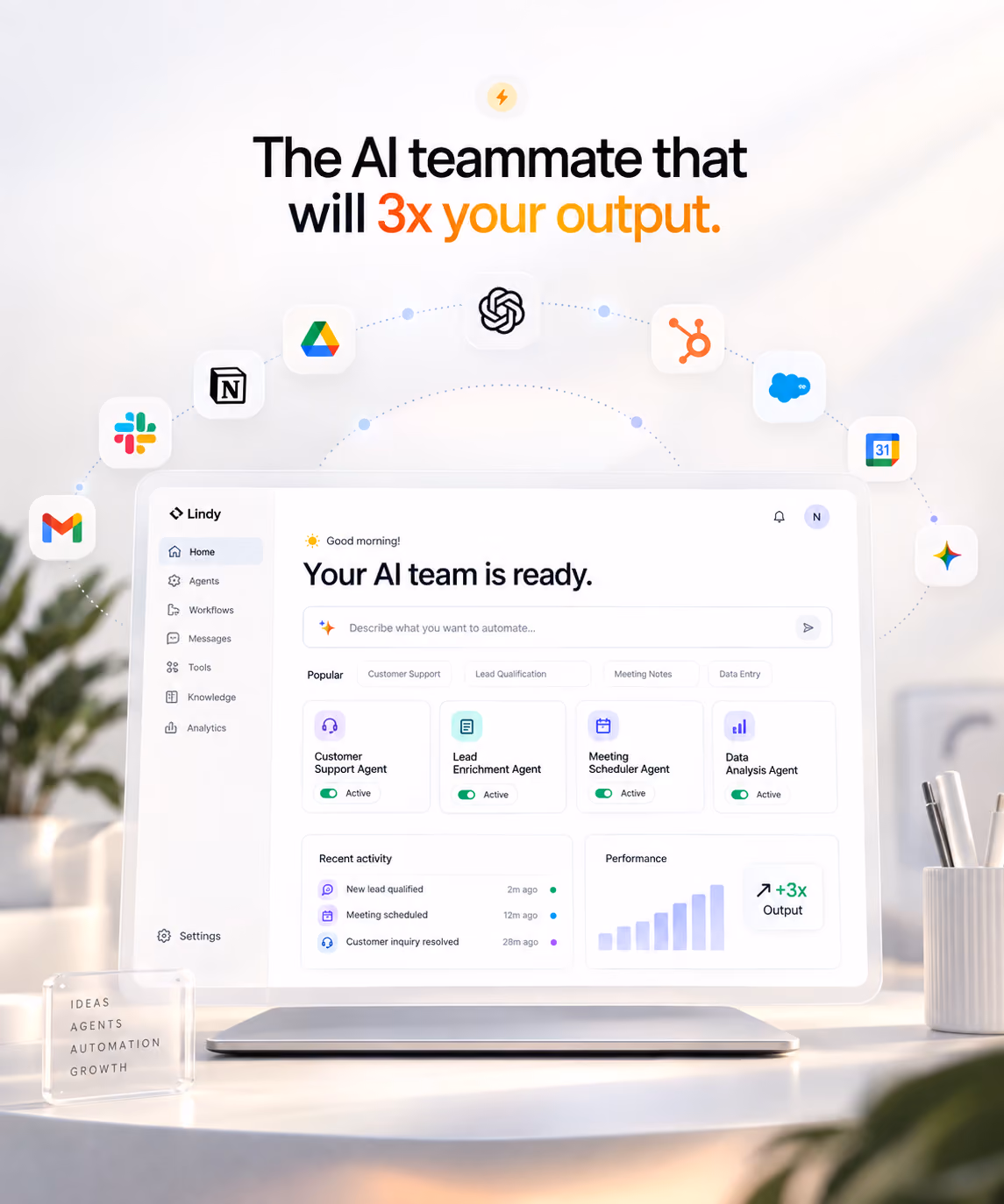 Let AI handle the repetitive work eating your team’s day.