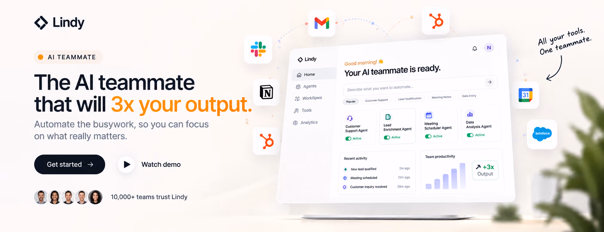 Let AI handle the repetitive work eating your team’s day.