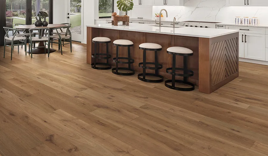 Palladio Castel French White Oak room scene.