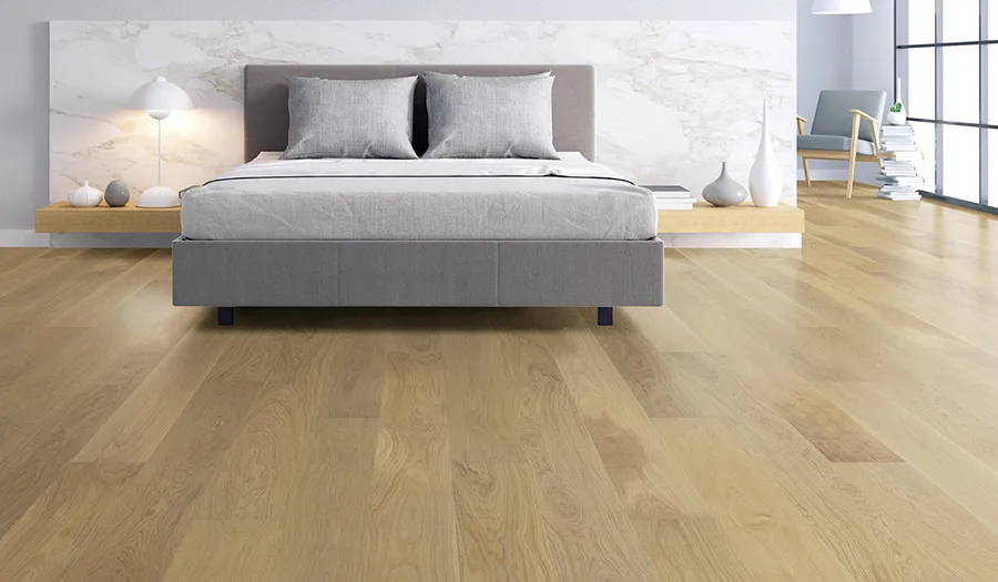 Palladio Empire French White Oak room scene.