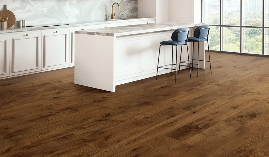 Palladio Garonne French White Oak room scene.
