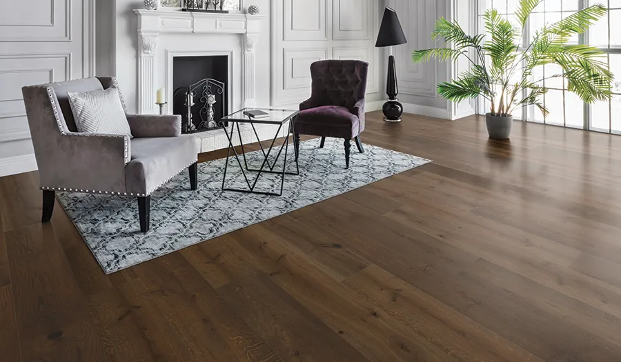 Symphony Brio French White Oak room scene.