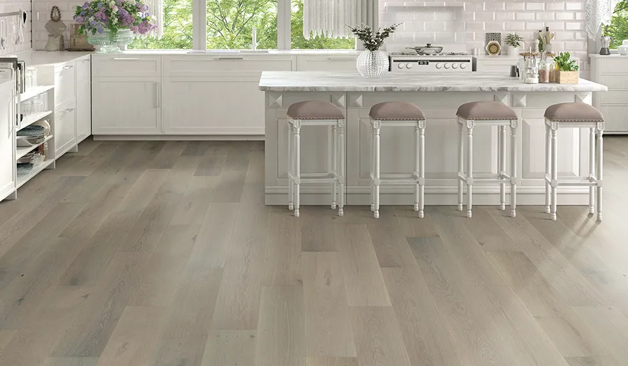 Symphony Canto French White Oak room scene.