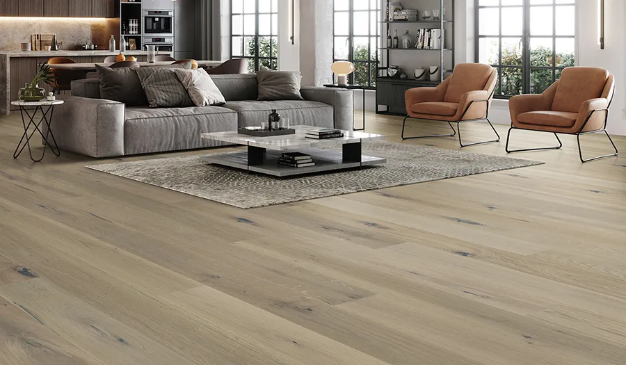 Symphony Leitmotif French White Oak room scene.