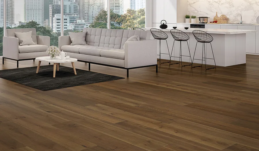 Symphony Rondo French White Oak room scene.