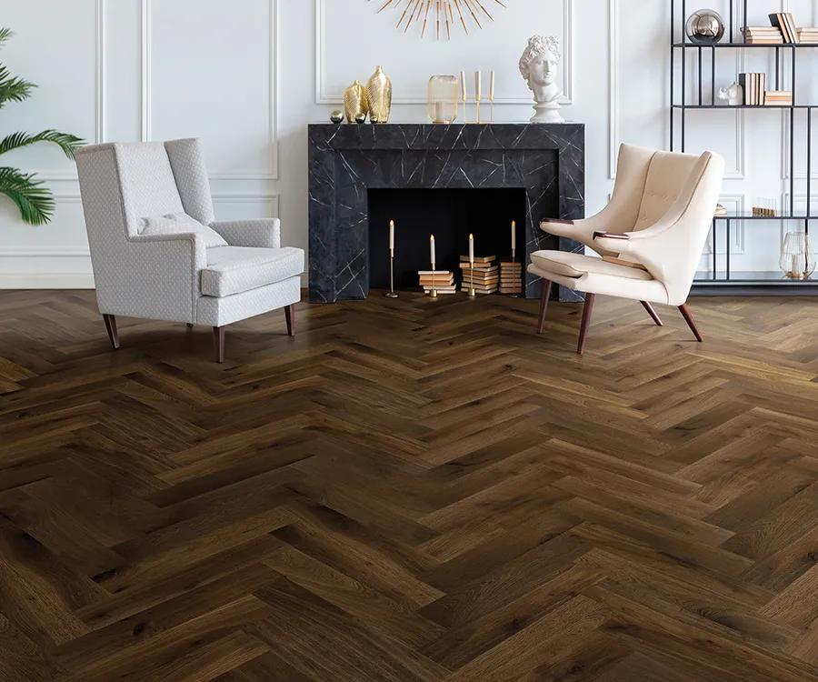 Artisano Duoro Parquet installed room scene.