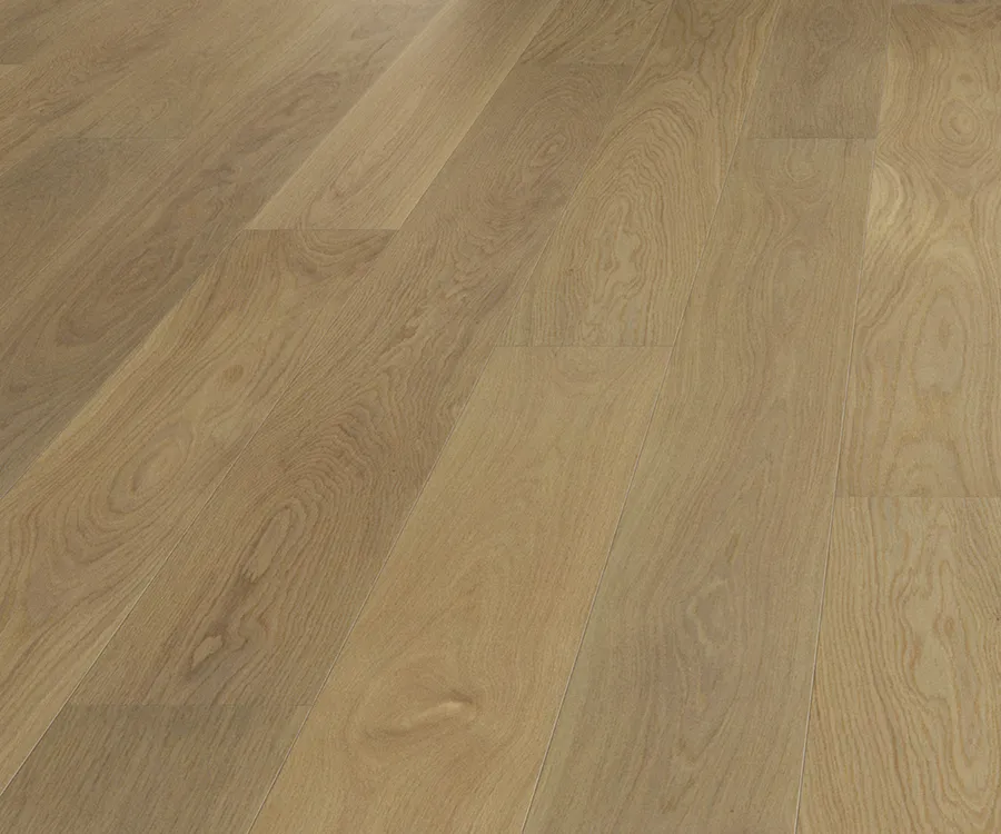Palladio Empire French White Oak installed room scene.