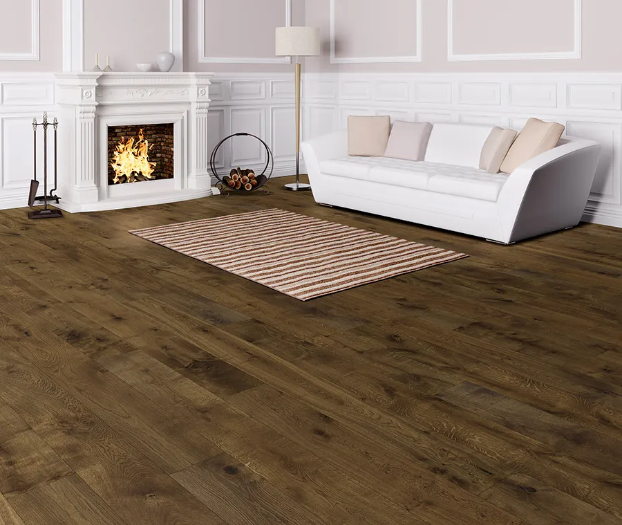 Palladio Garonne French White Oak installed room scene.