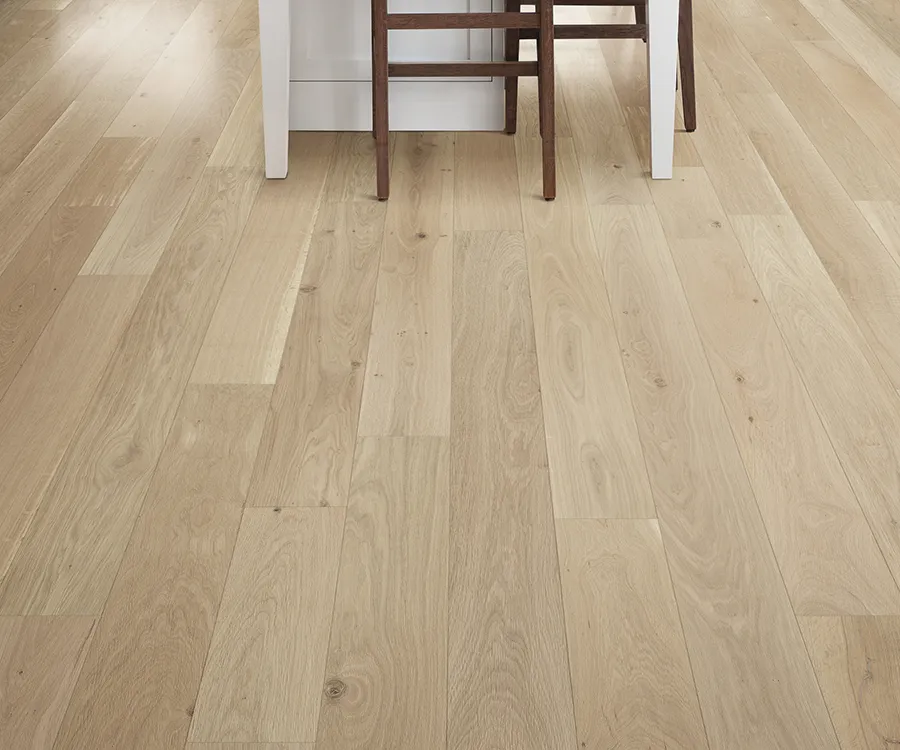 Palladio Seaside French White Oak installed room scene.
