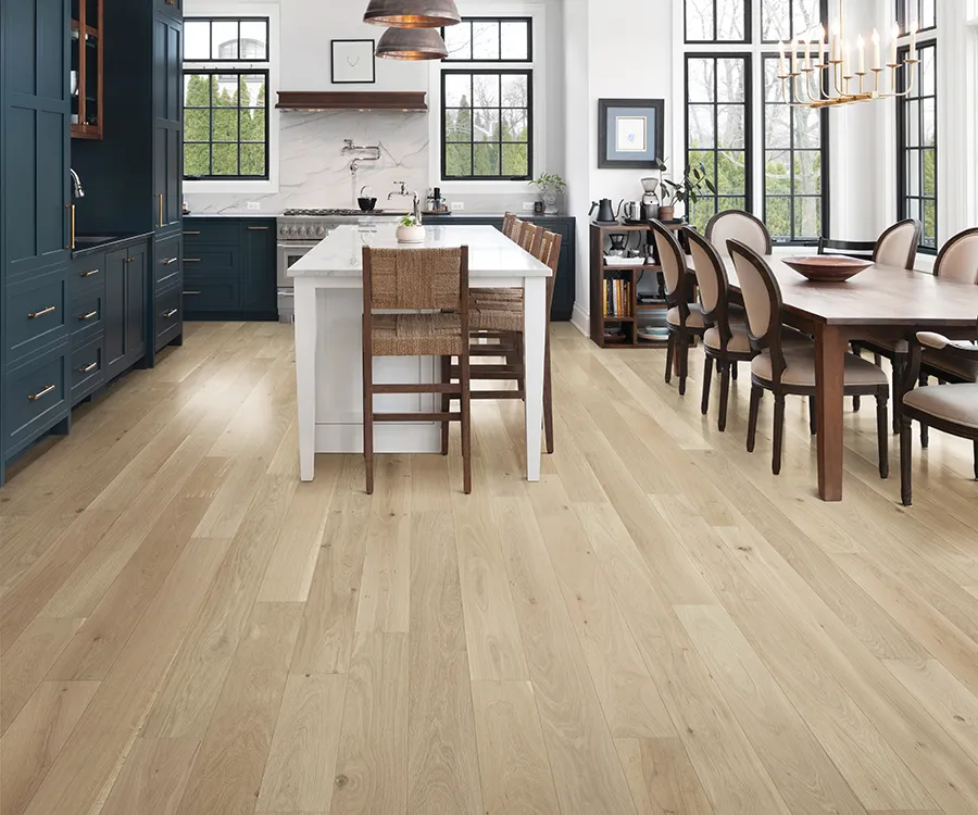 Palladio Seaside French White Oak installed room scene.