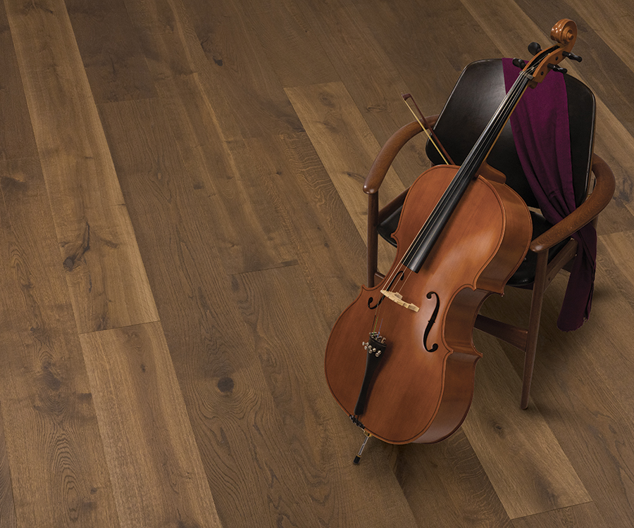Symphony Rondo French White Oak installed room scene.