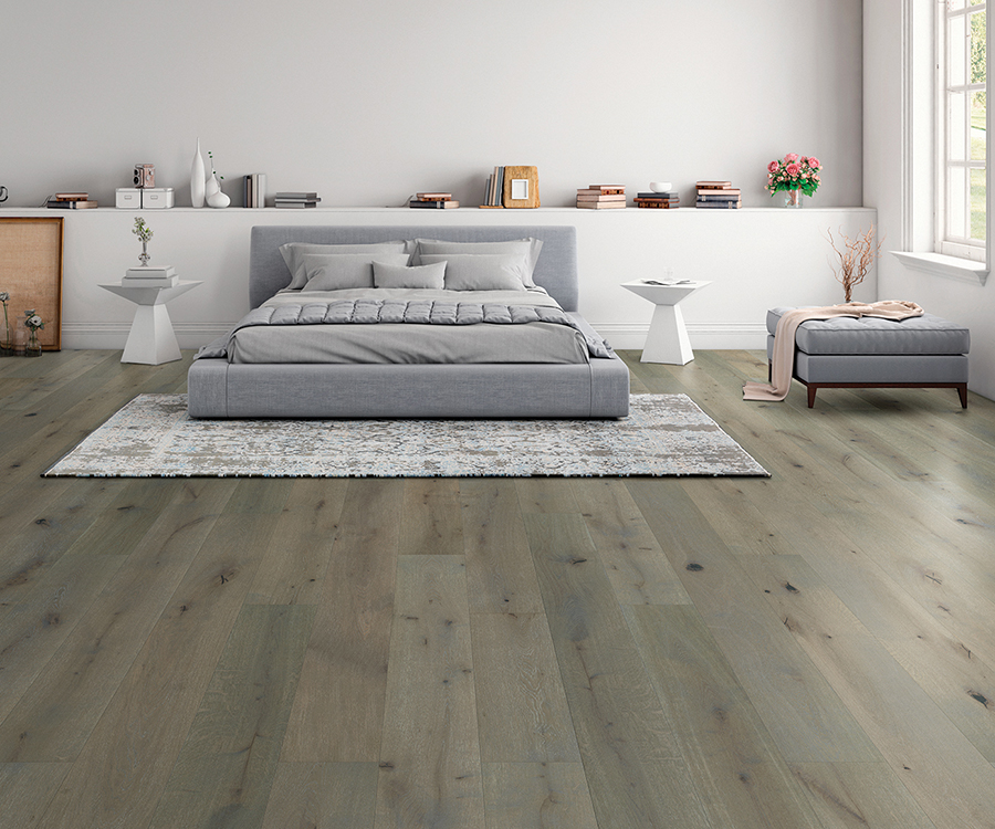 Symphony Opus French White Oak installed room scene.