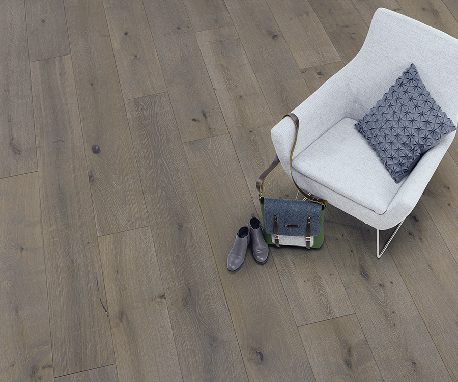 Symphony Opus French White Oak installed room scene.