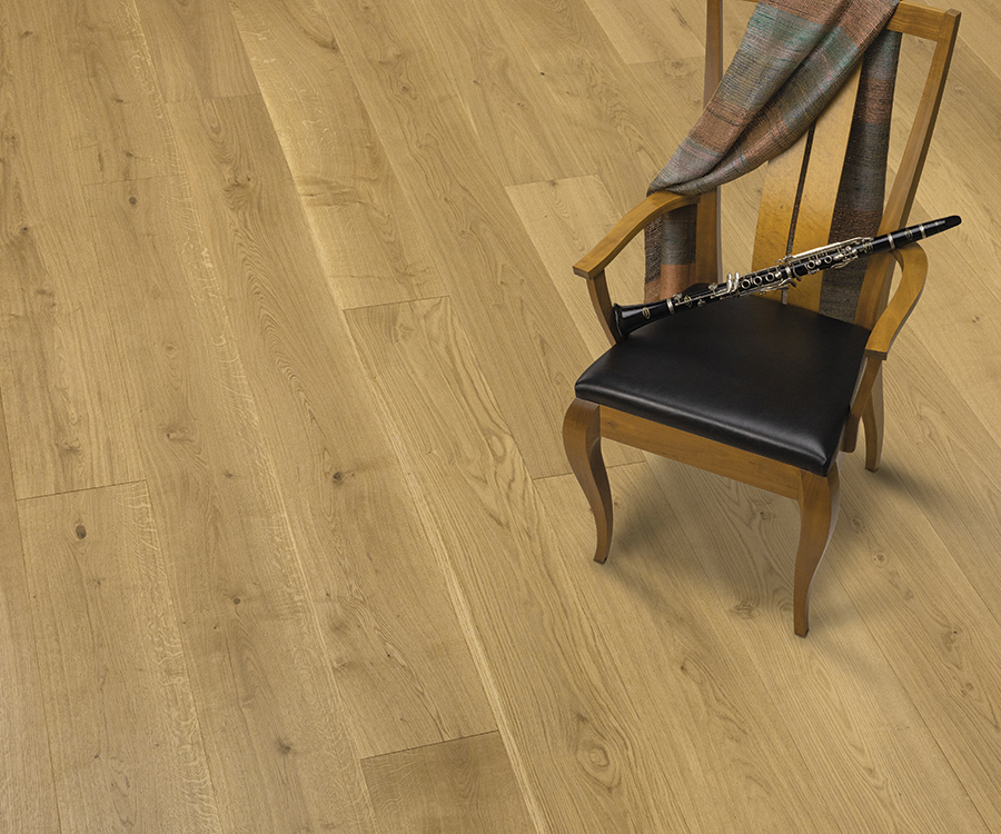 Symphony Legato French White Oak installed room scene.