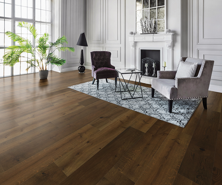 Symphony Rondo French White Oak installed room scene.