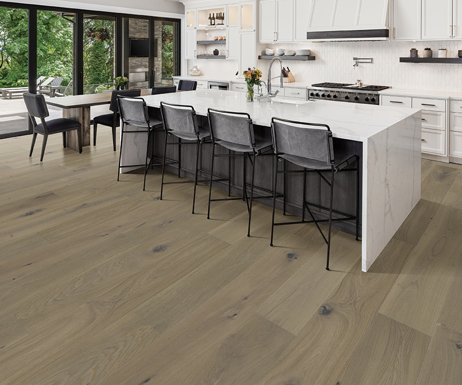 Symphony Leitmotif French White Oak installed room scene.