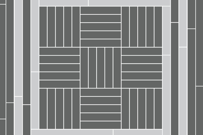 Available wood flooring pattern diagram.