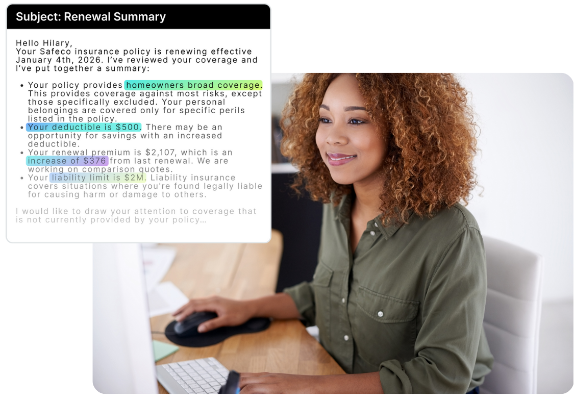 AI powered email from Quandri
