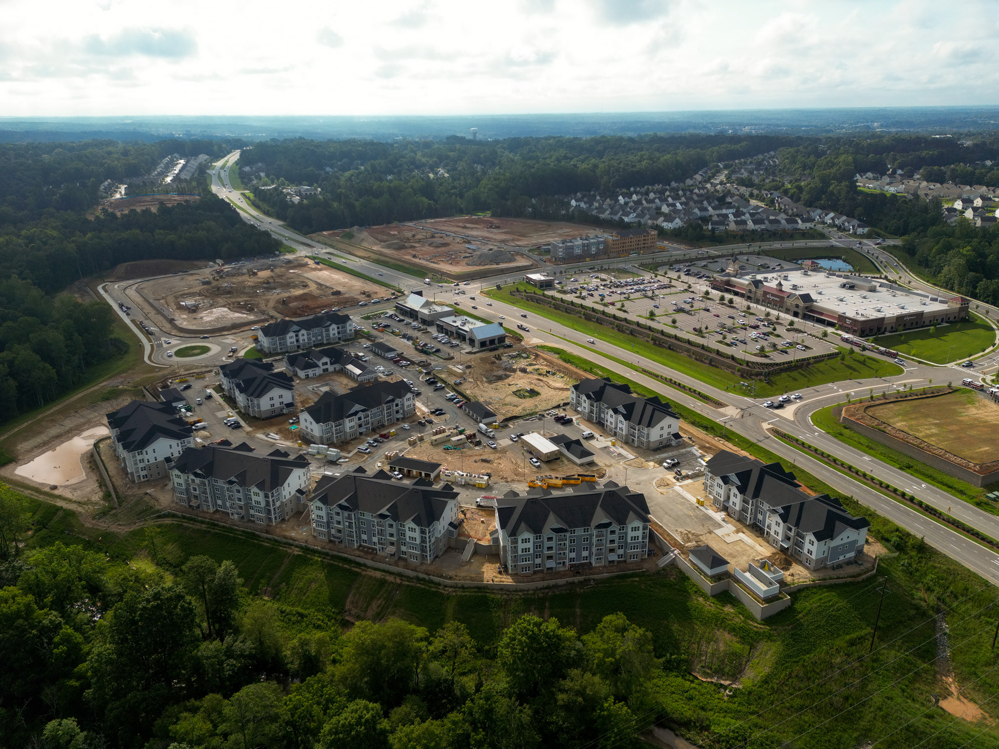 Commercial sitework in progress